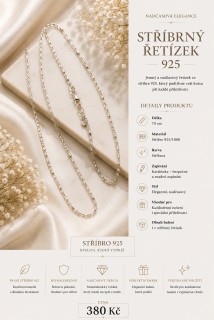 STŘÍBRNÝ ŘETÍZEK 925