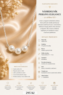 NÁHRDELNÍK PERLOVÁ ELEGANCE