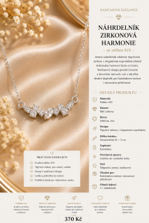 NÁHRDELNÍK ZIRKONOVÁ HARMONIE
