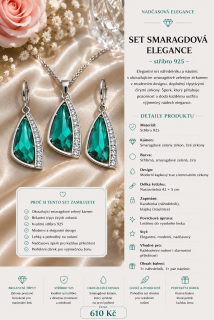 SET SMARAGDOVÁ ELEGANCE