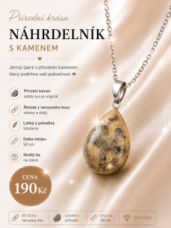 Náhrdelník s přírodním kamenem