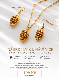 Souprava Šiška – náhrdelník a náušnice