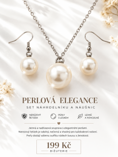 Perlová souprava – náhrdelník a náušnice