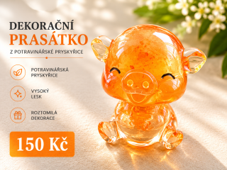 Prasátko z potravinářské pryskyřice