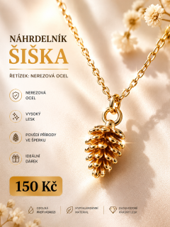 Náhrdelník Šiška – nerezová ocel