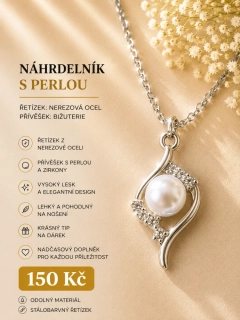 Náhrdelník s perlovým přívěškem – elegance pro každý den